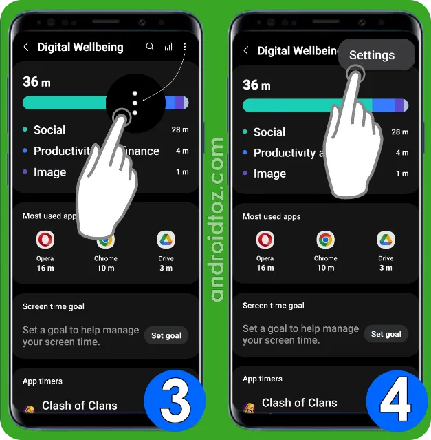 Add Digital Wellbeing App to Home and Apps Screen on Samsung (2/3)