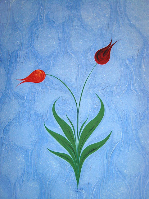 زهرة التوليب في الفن التركي