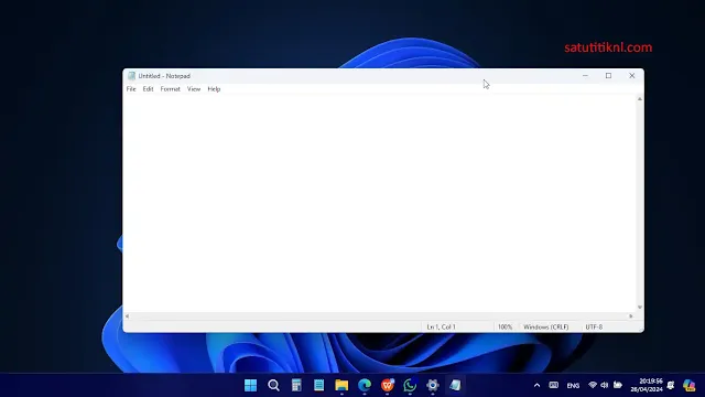 Tahukah Kalian Jika Notepad Versi Lama Masih Bisa di Buka Pada Windows 11