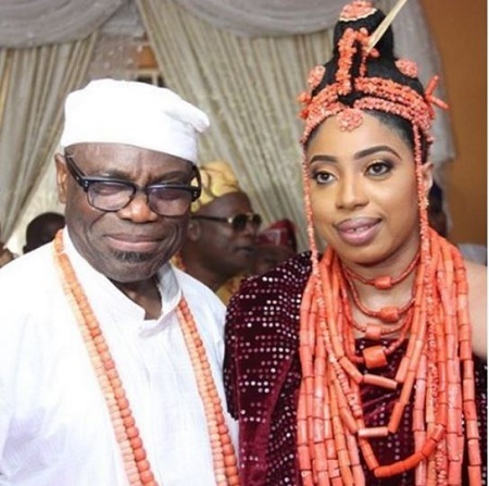 See Photos Of Ooni of Ife With His New Wife At Their Traditional Wedding