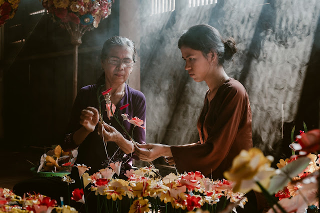 Độc đáo làng nghề làm hoa giấy Thanh Tiên