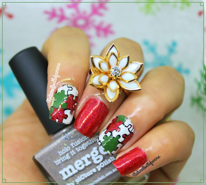 Christmas puzzle nails