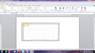 tutorial MS Excel | Menyisipkan MS Excel pada MS Word
