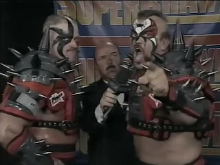 WCW SUPERBRAWL VI 1996 - The Road Warriors challenged Sting & Lex Luger for the Tag Team Titles