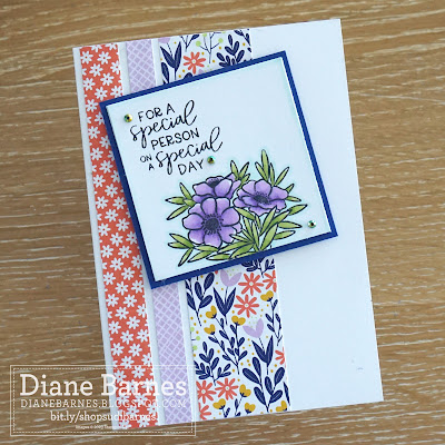 Colour Me Happy Mystery Card Challenge 2 sample projects - by Di Barnes - Independent Demonstrator in Sydney Australia - stampinupcards - stampinupaustralia - Butterfly Kisses paper - Amazing Year stamp set - stampin blends