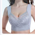 Women Lace Bra Camisole Underwear Bue L XL XXL Breathable V Neck Gather Up Soft Comfortabl Casual