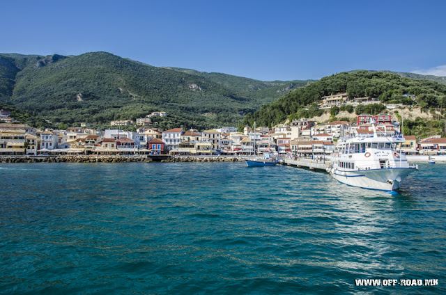 Parga city in Greece - view from the sea