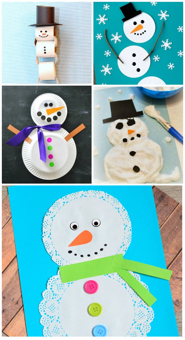 60+ snowman crafts for kids to make this winter #wintercraftsforkids #snowmancrafts #growingajeweledrose #activitiesforkids #snowman