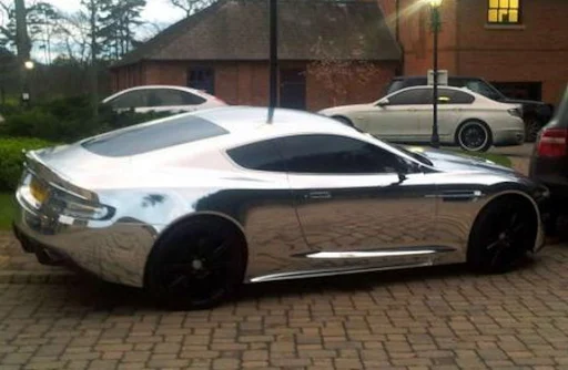 Jermaine Pennant's shiny Aston Martin