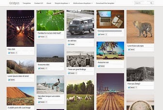 GridPin PhotoGraphy Blogger Template