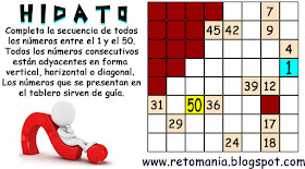 Hidato, Juegos de lógica, Problemas matemáticos, Desafíos matemáticos, Problemas de Ingenio