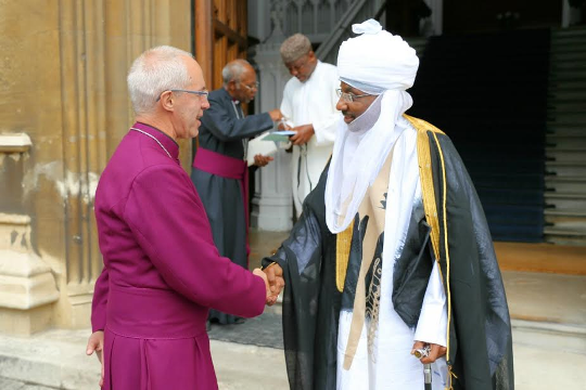 Photos: Emir of Kano M. Sanusi II meets with Archbishop of Canterbury, Justin Welby in London 