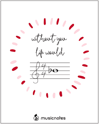 music printable valentines @michellepaigeblogs.com