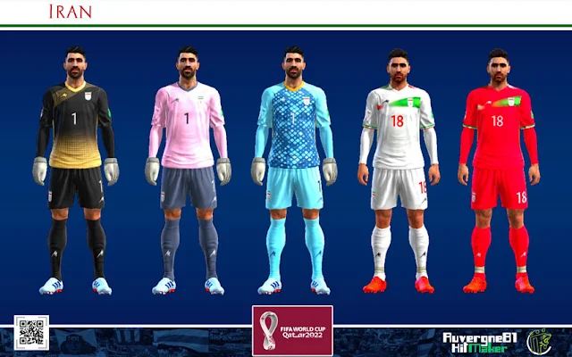 Iran World Cup 2022 Kits For PES 2013