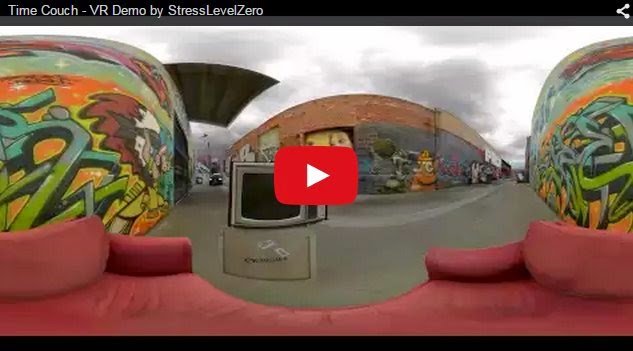 Time Couch - VR Demo by StressLevelZero (+ More 360-degree Videos)