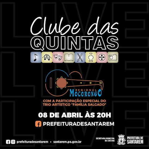  Live do "Clube das Quintas", já tem atração definida: o trio Reginaldo Salgado e Filhos