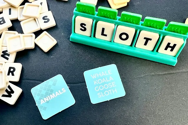 A guess of sloth in Word master guessed correctly with green tiles next to each letter in the rack