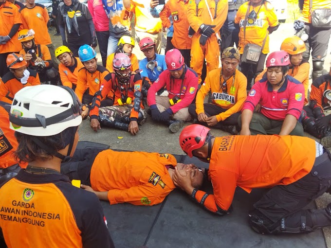 Senkom Mitra Polri Rescue Banyumas ikuti Latihan Gabungan Urban SAR