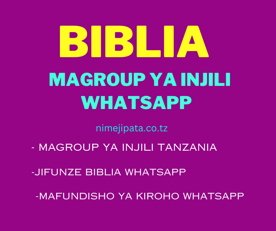 YESU Magroup Ya Injili WhatsApp Biblia
