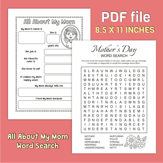 Mother's Day Printable Bundle  Etsy