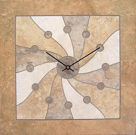 tile clock by Michael Riley