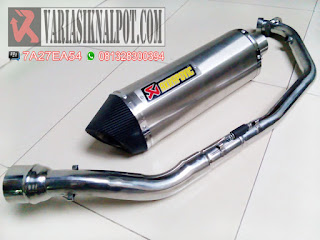 knalpot racing akrapovic gp m1 sonic 150r mx king new cb150r satria fu