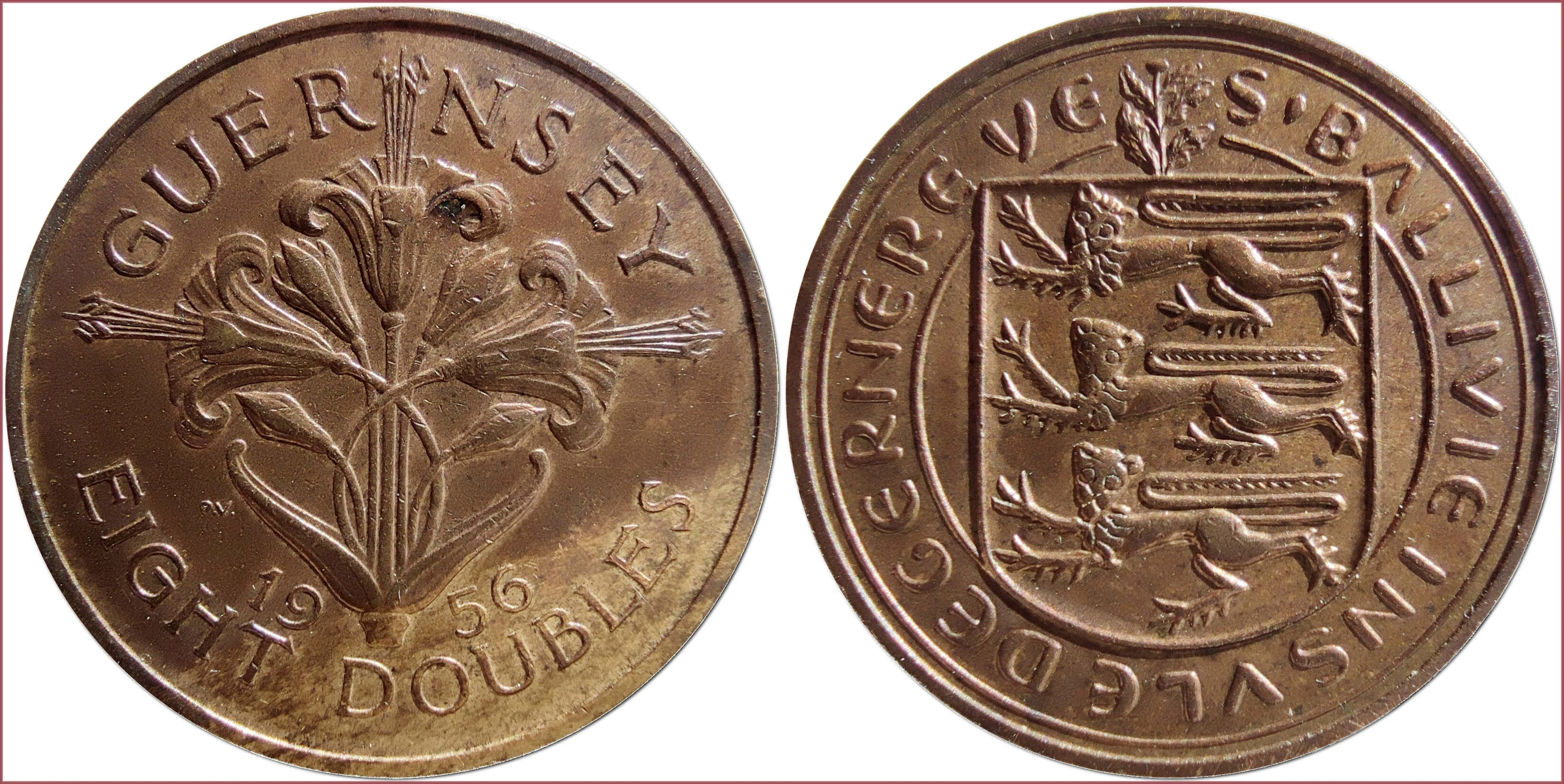 8 doubles, 1956: Bailiwick of Guernsey