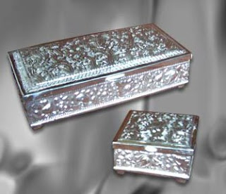 Antique Jewelry Boxes Silver