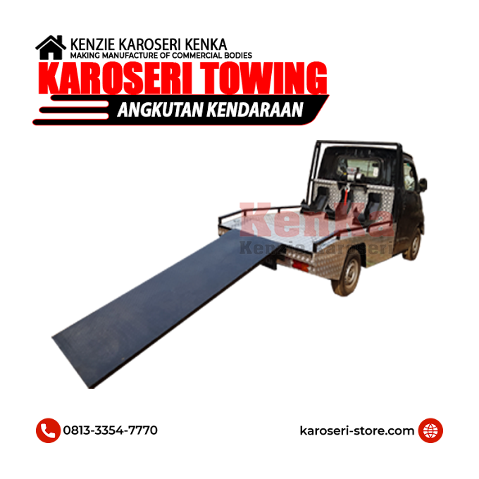 Jual Karoseri Towing Angkutan Motor 