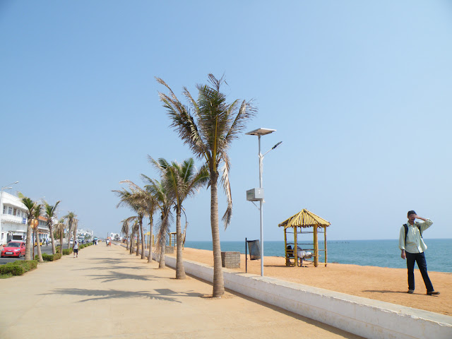 Beach Promande near Gandhi statue Pondicherry India- Pick, Pack, Go