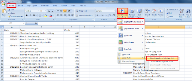 How to Analysis Data by Conditional Formatting