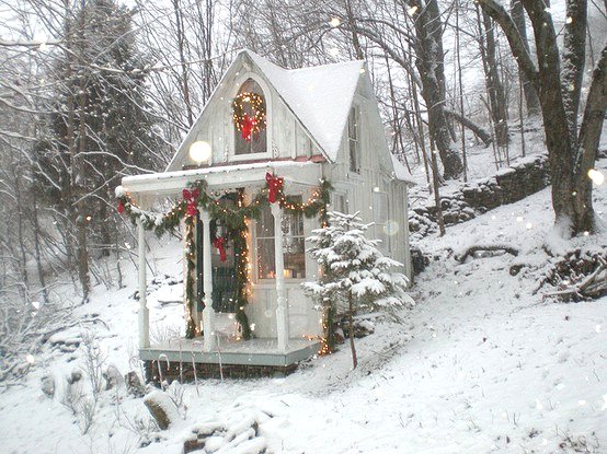 cozy Christmas cottage