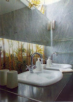 Bathrooms Ideas - effect of the sunlight filtering through the bamboo into the bathroom