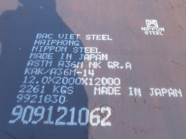 Sản phẩm thép tấm đóng tàu đăng kiểm BV-Grade AH36