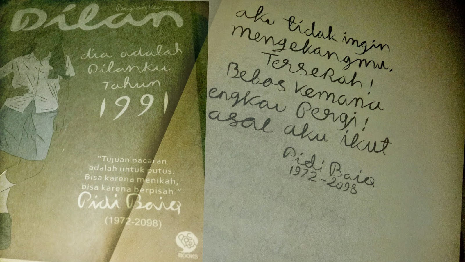 Review Buku Quotes Cinta Lucu Ala Dilan 1991