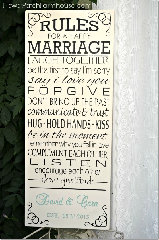 custom rules sign