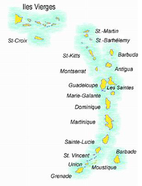 Zoom sur les Antilles