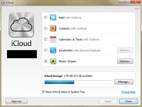 iCloud for windows
