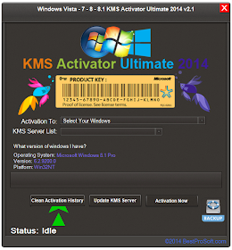 Windows Vista - 7 - 8 - 8.1 KMS Activator Ultimate 2014 v2.2