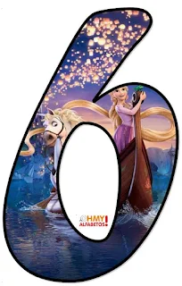 Abecedario de Flynn y Rapunzel en Barca. Flynn and Rapunzel Alphabet.