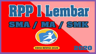 RPP 1 Lembar Bahasa Indonesia SMA Kelas XI Tahun 2020