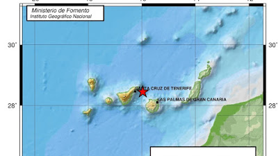 Terremoto sentido en Tenerife 30 octubre