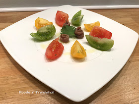 Insalata di pomodori antichi e acciughe - Heirloom tomatoes and anchovies salad