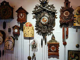 Cuckoo Clocks on display at the Schwarzwald Museum, Triberg