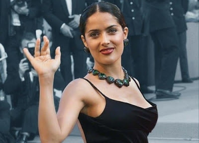 salma hayek in an event