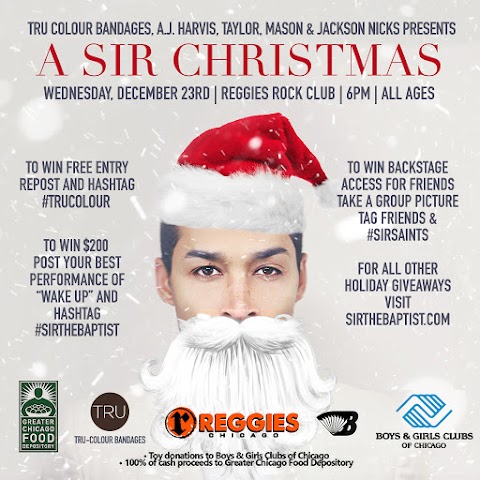 UPCOMING EVENT: "A Sir Christmas" on 12/23 @ Reggies