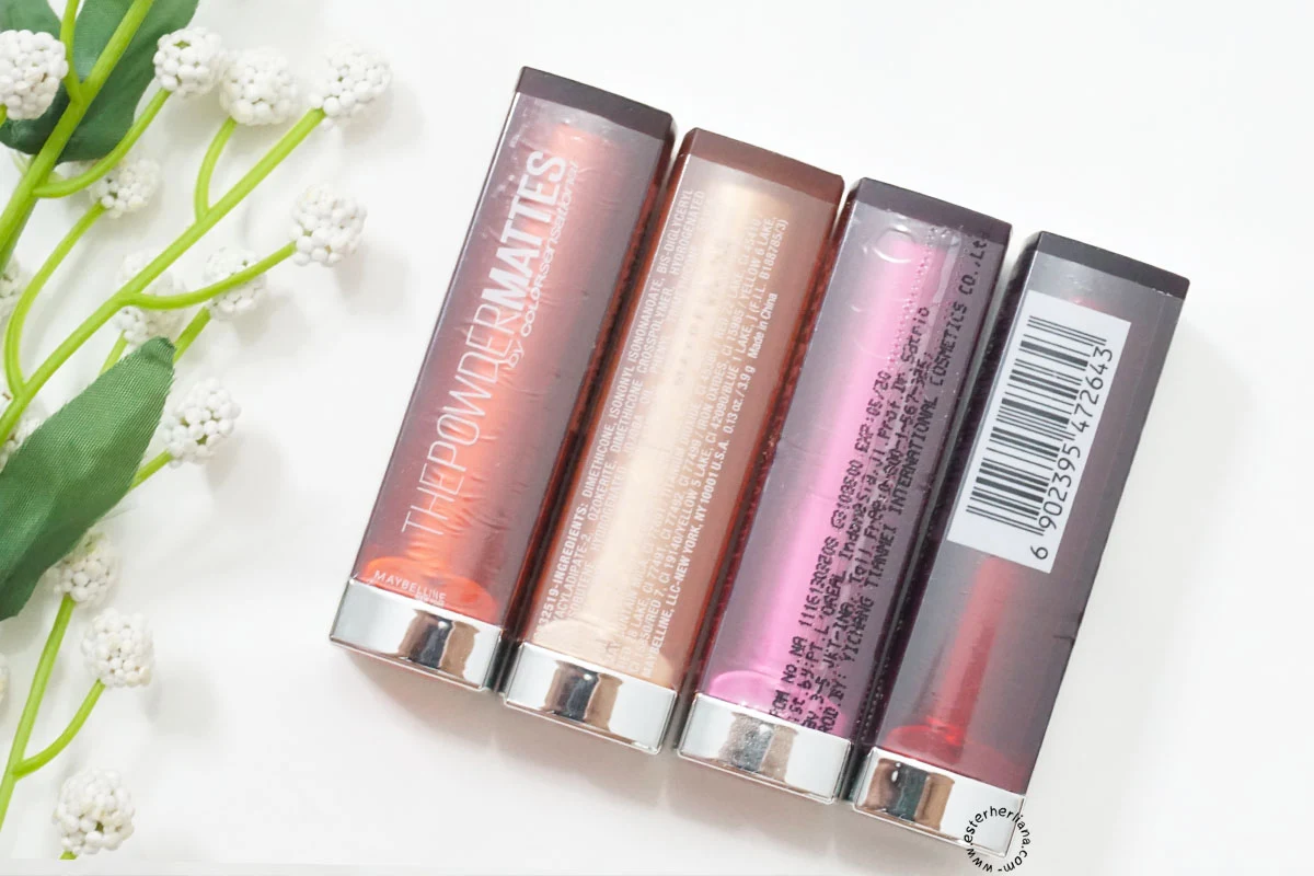 REVIEW SWATCHES Maybelline The Powder Mattes By Color Sensational