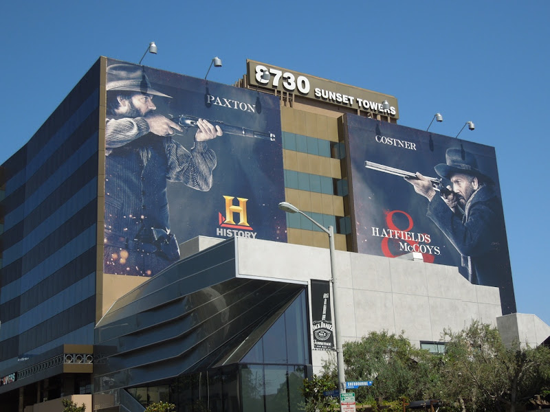 Hatfields McCoys History Channel billboards Sunset Strip