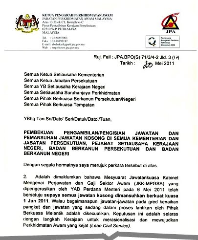 Contoh Surat Berhenti Kerja Mengikut Suami - Contoh 36