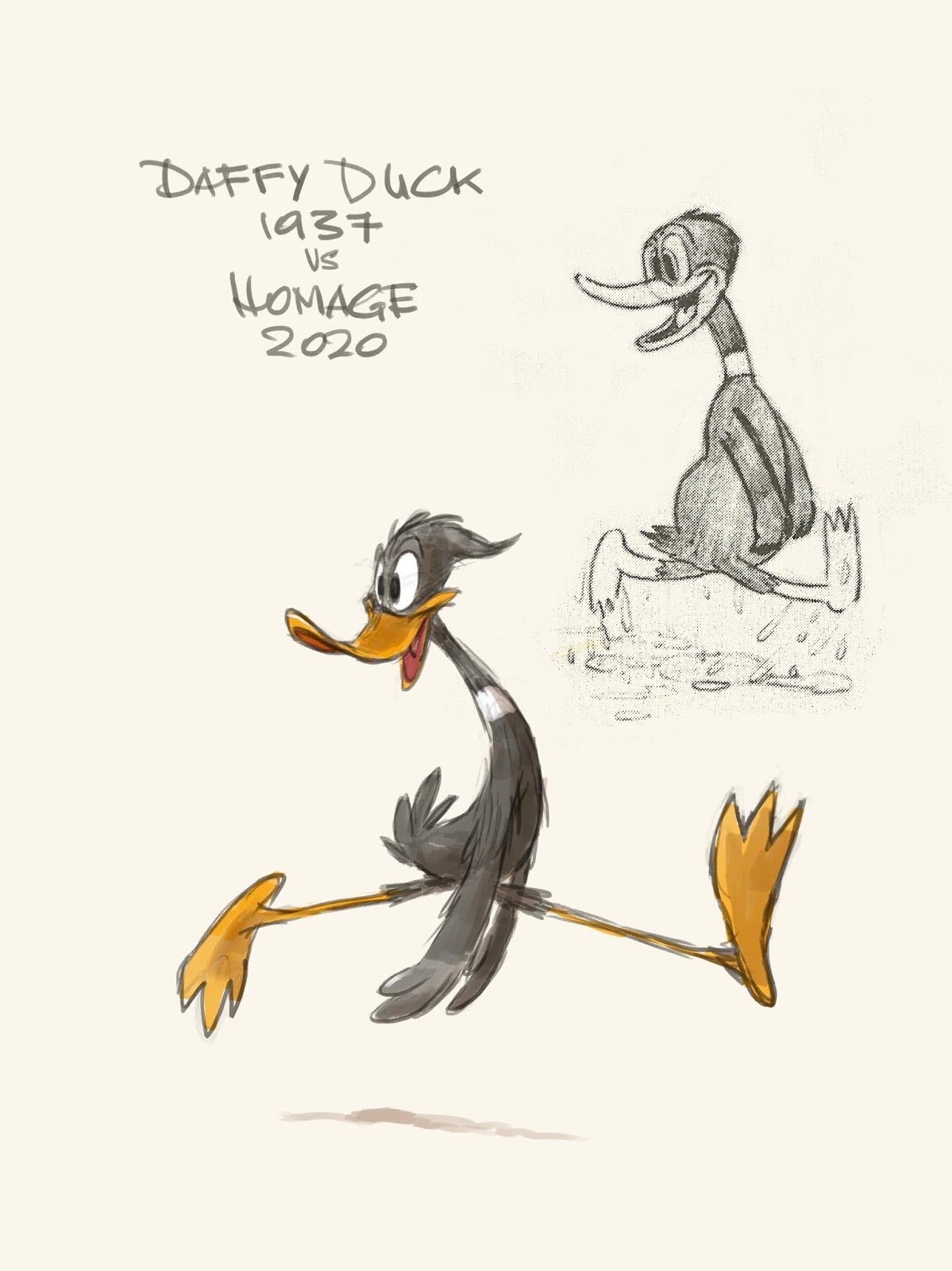 The Paperwalker Journal - by Florian Satzinger: Daffy Duck 1937 vs Homage  2020